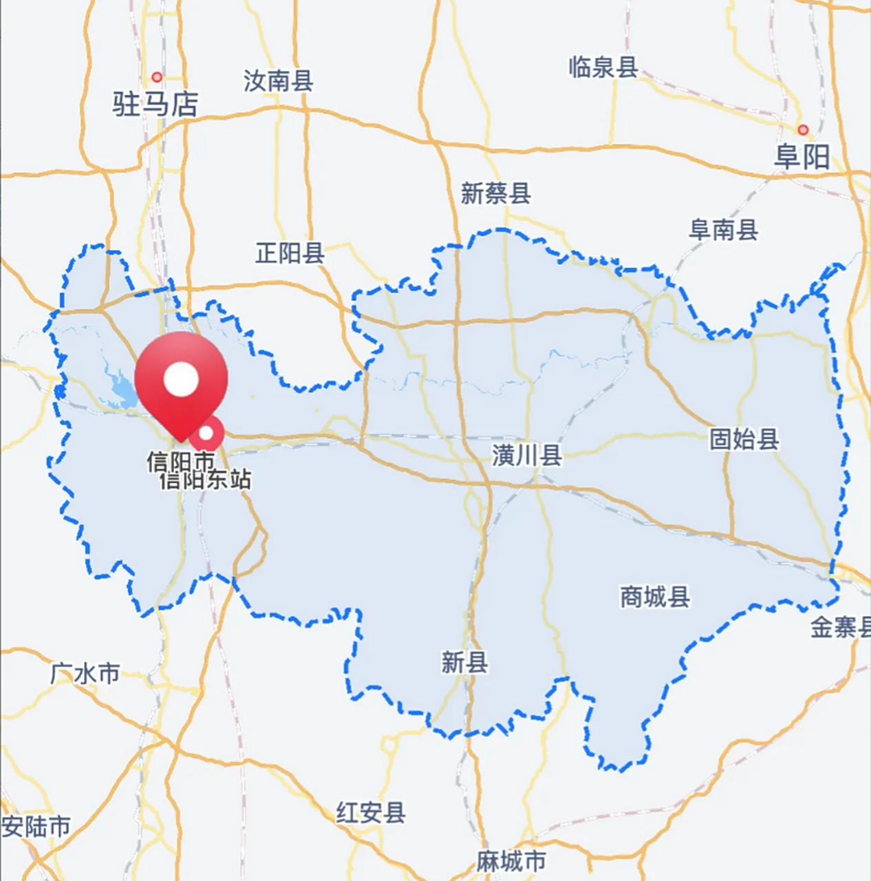 河南信阳市下辖2区8县,是河南省的南大门.