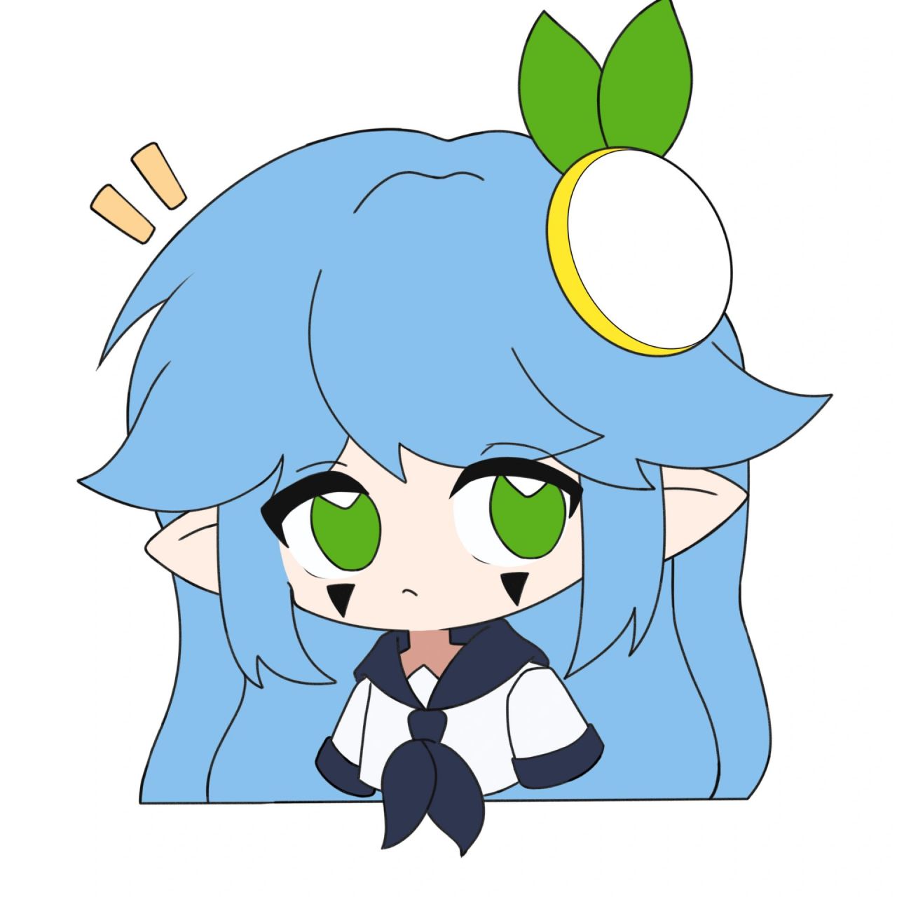 左滑给安莉洁上色	 分享一下安莉洁的q版上色过程,凹凸世界中的安莉洁