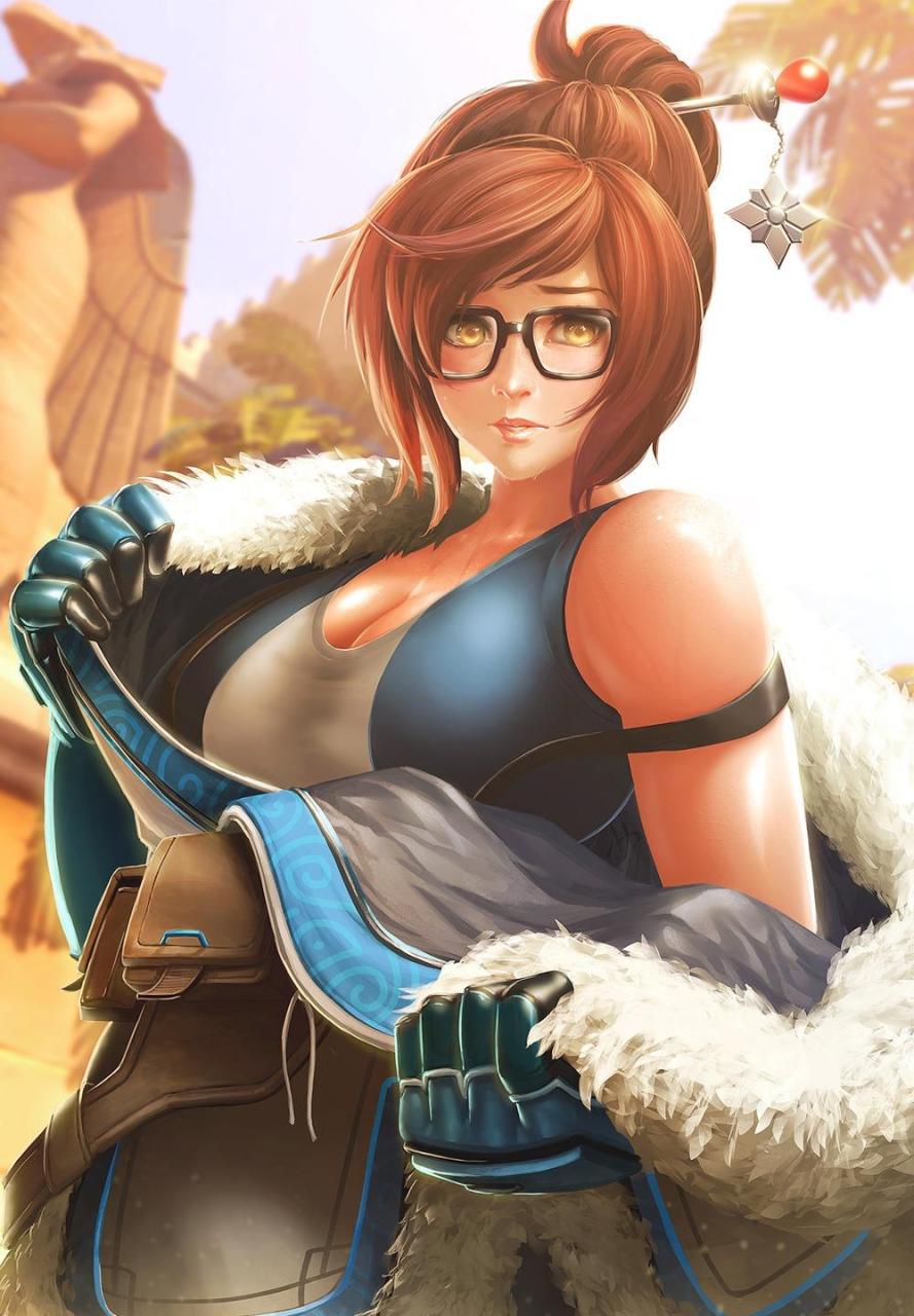 gif创作人# 分享一组美图,"守望先锋"里的周美灵,喜欢的话就把图收走