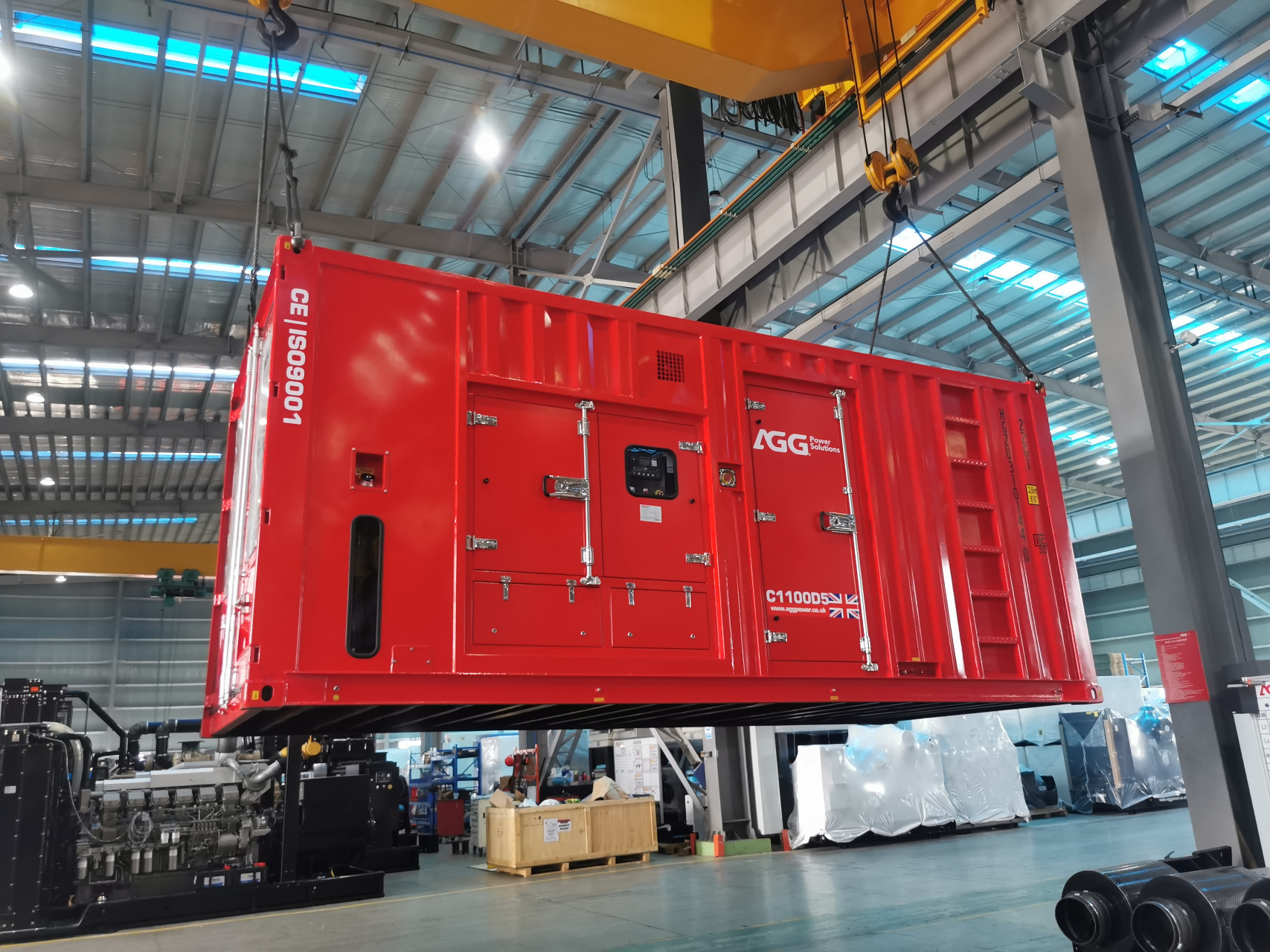 浙江紧急发电机租赁德塔产品展示:agg集装箱款发电机组,搭配康明斯