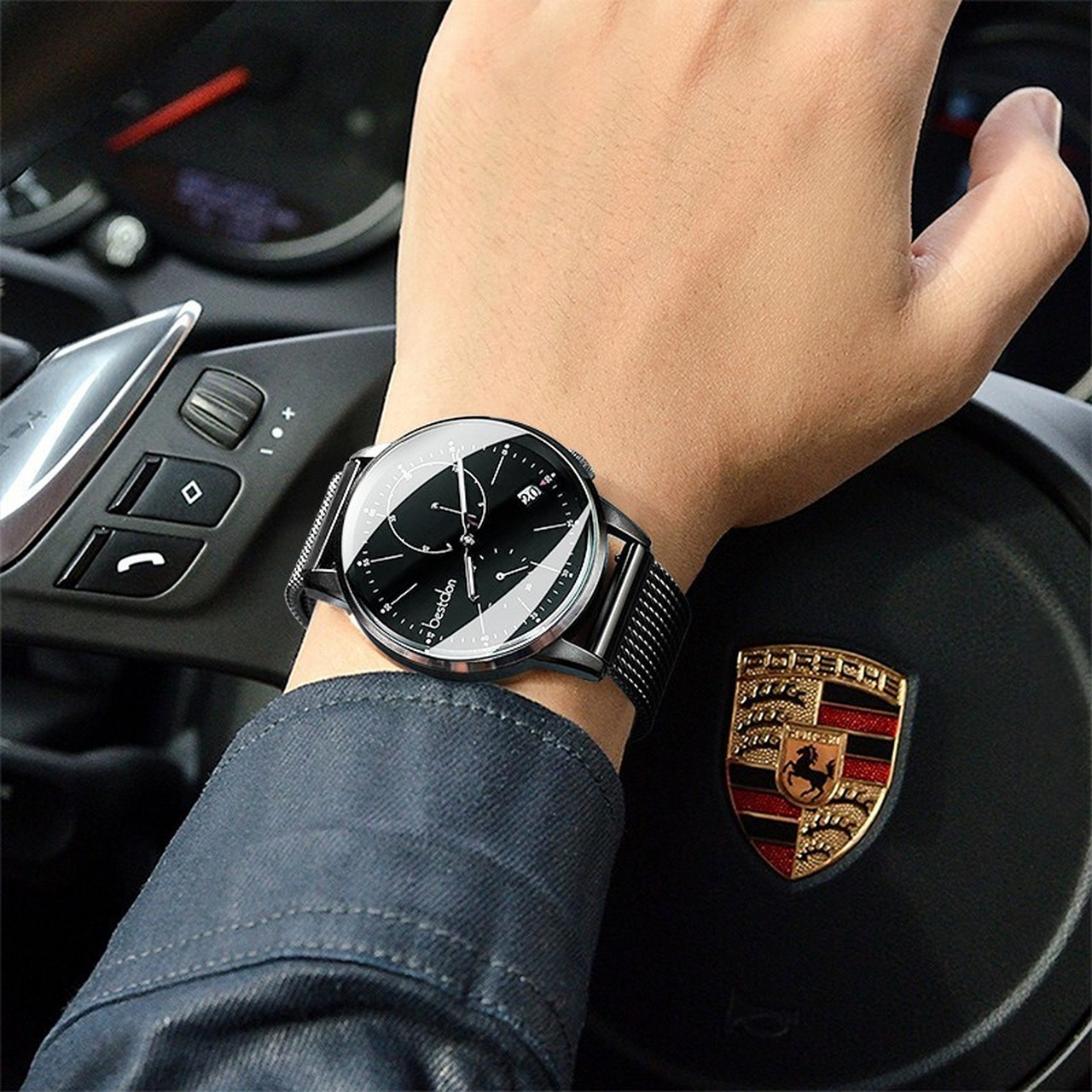 邦顿(bestdon) 瑞士认证手表男机械表男士手表全自动机械多功能防水网