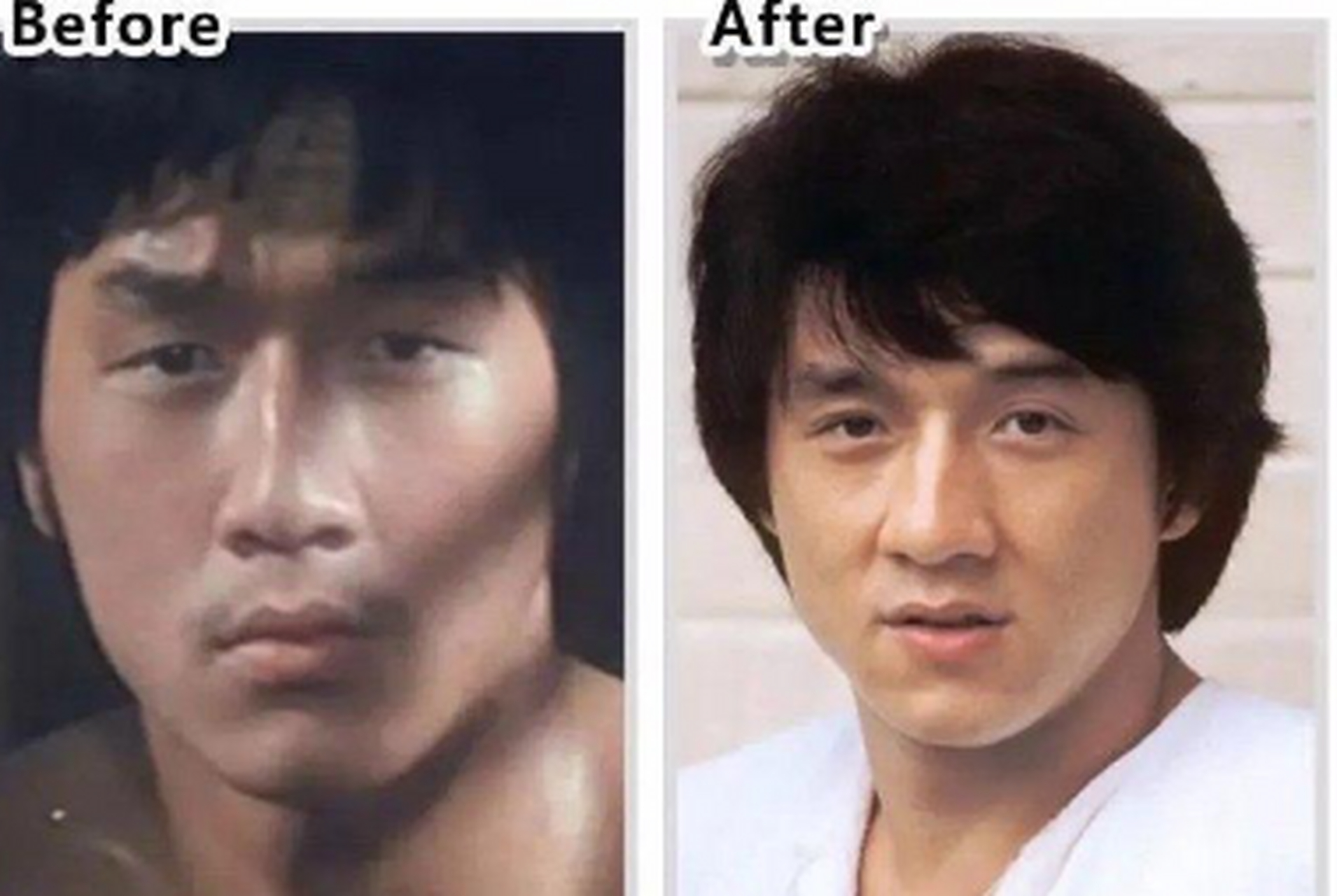 我不是最后一个知道的吧…原来成龙大哥割过双眼皮!