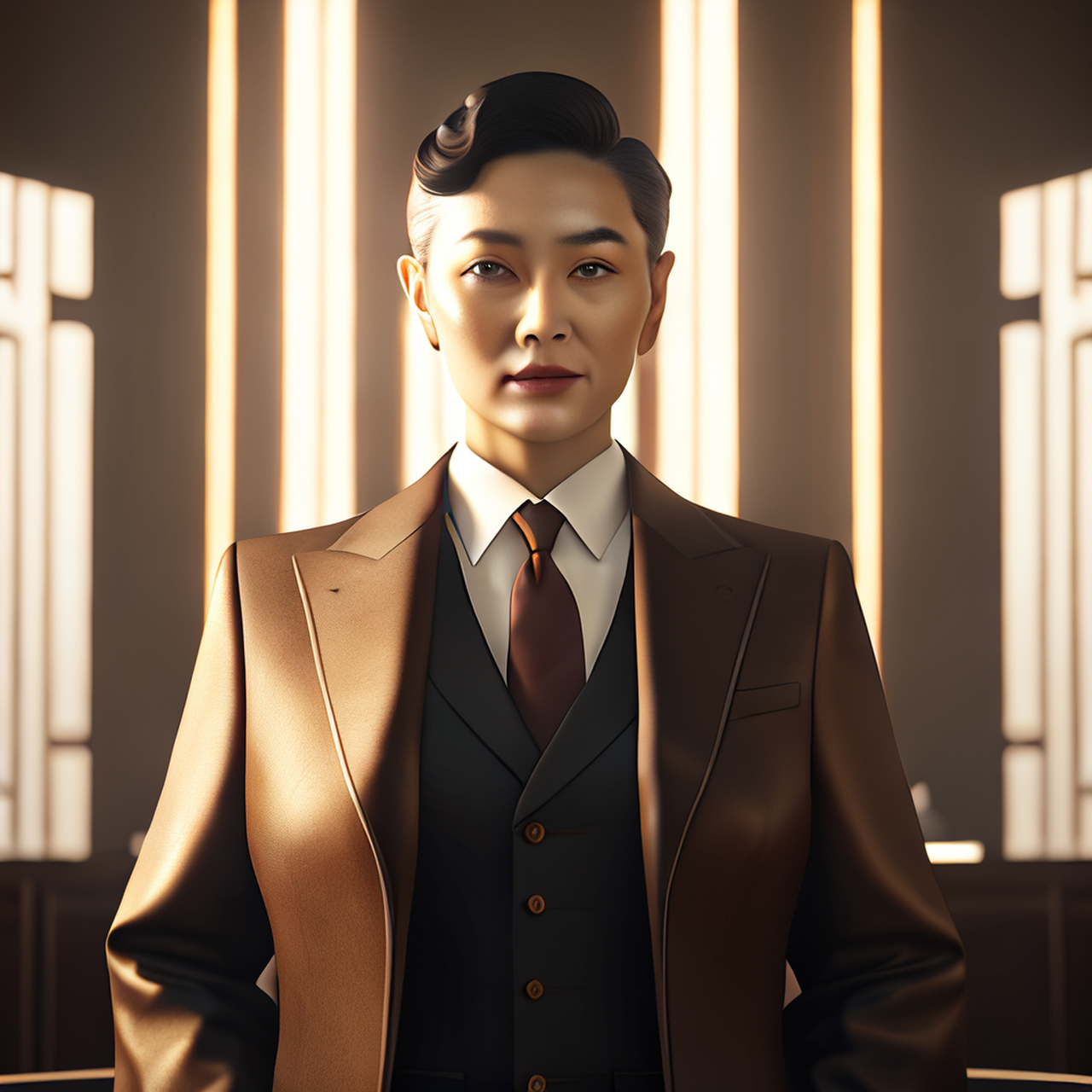 体积照明气氛光,装饰艺术风格,讼庭虚静官曹乐,儒服宽长邑里贤.