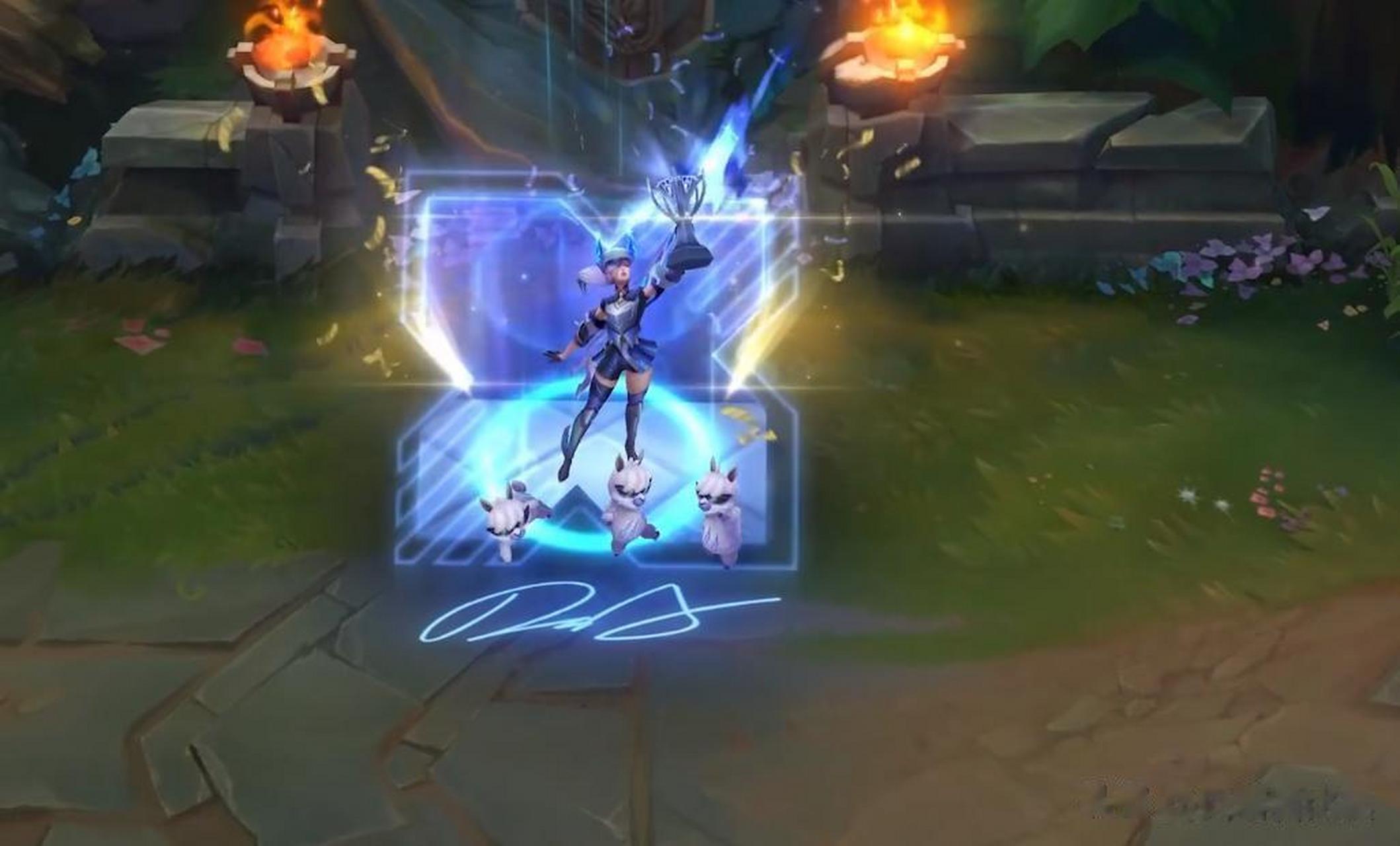 drx冠军皮肤出炉!分别是亚托克斯,千珏, 阿卡丽,凯特琳,艾希,茂凯.