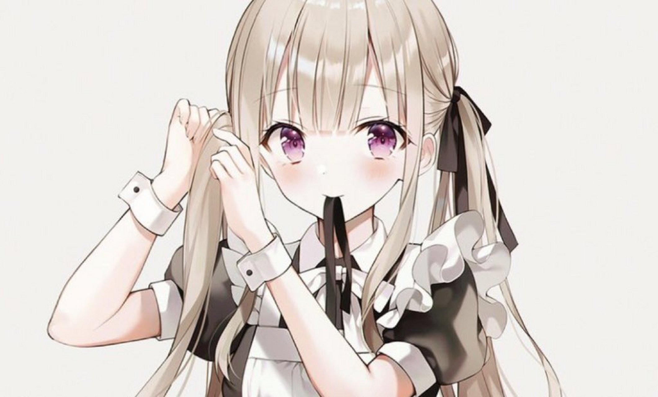 动漫少女# 不会扎双马尾的妹子,不是一个好妹子[坏笑]