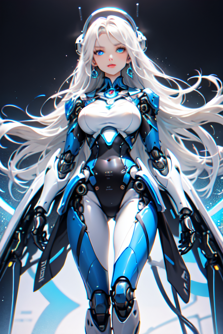 星空下的守护者#二次元机甲少女美图分享# #二次元美图