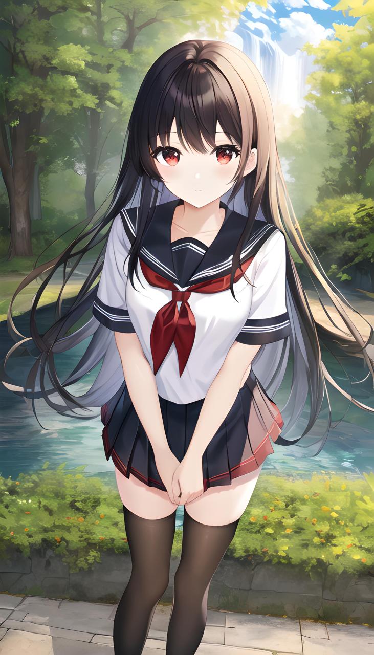 ai绘画日漫壁纸  #ai绘画二次元# #二次元# #日漫#  #清纯可爱的少女