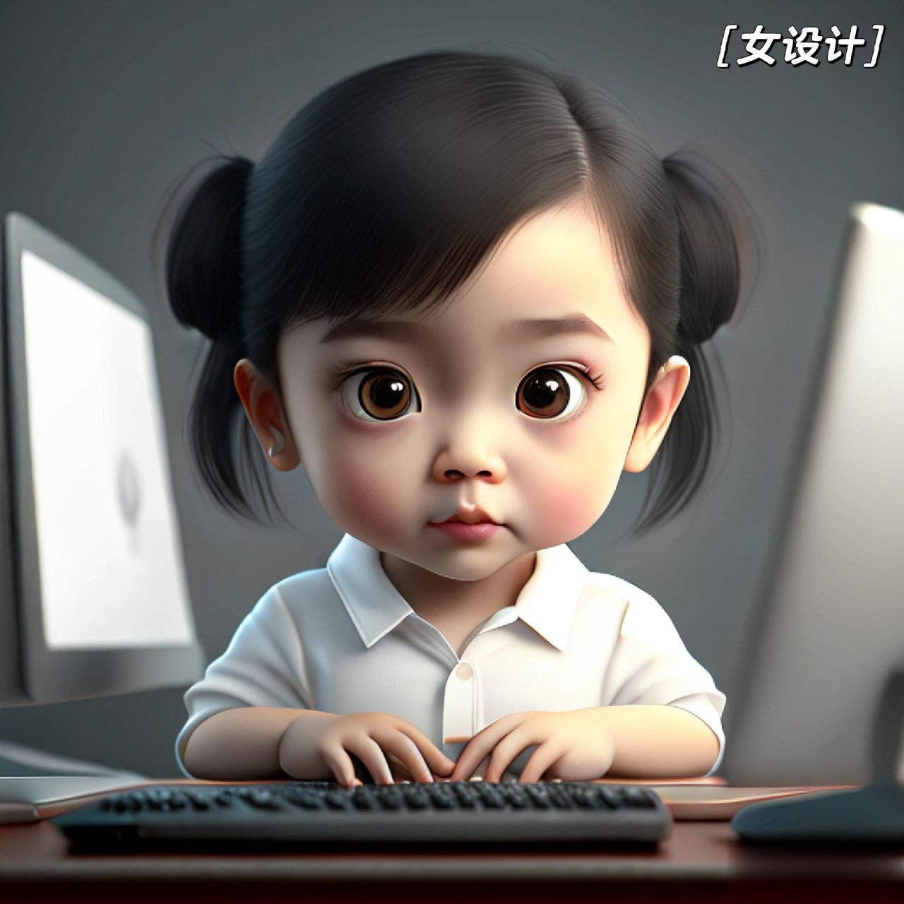 刚才有胖友说,职业头像为什么没有女程序猿,女设计狮,这组有了.