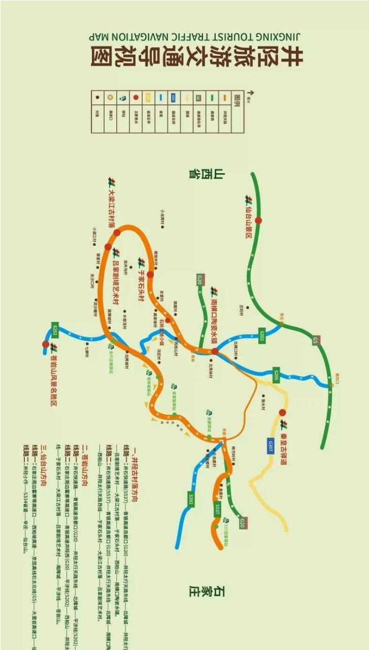 井陉县旅游地图,请保存备用.