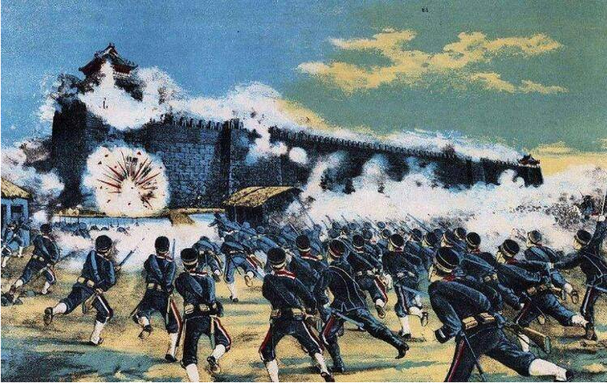 1894年7月25日至1895年4月17日,中日甲午战争,中国北洋水师全军覆没