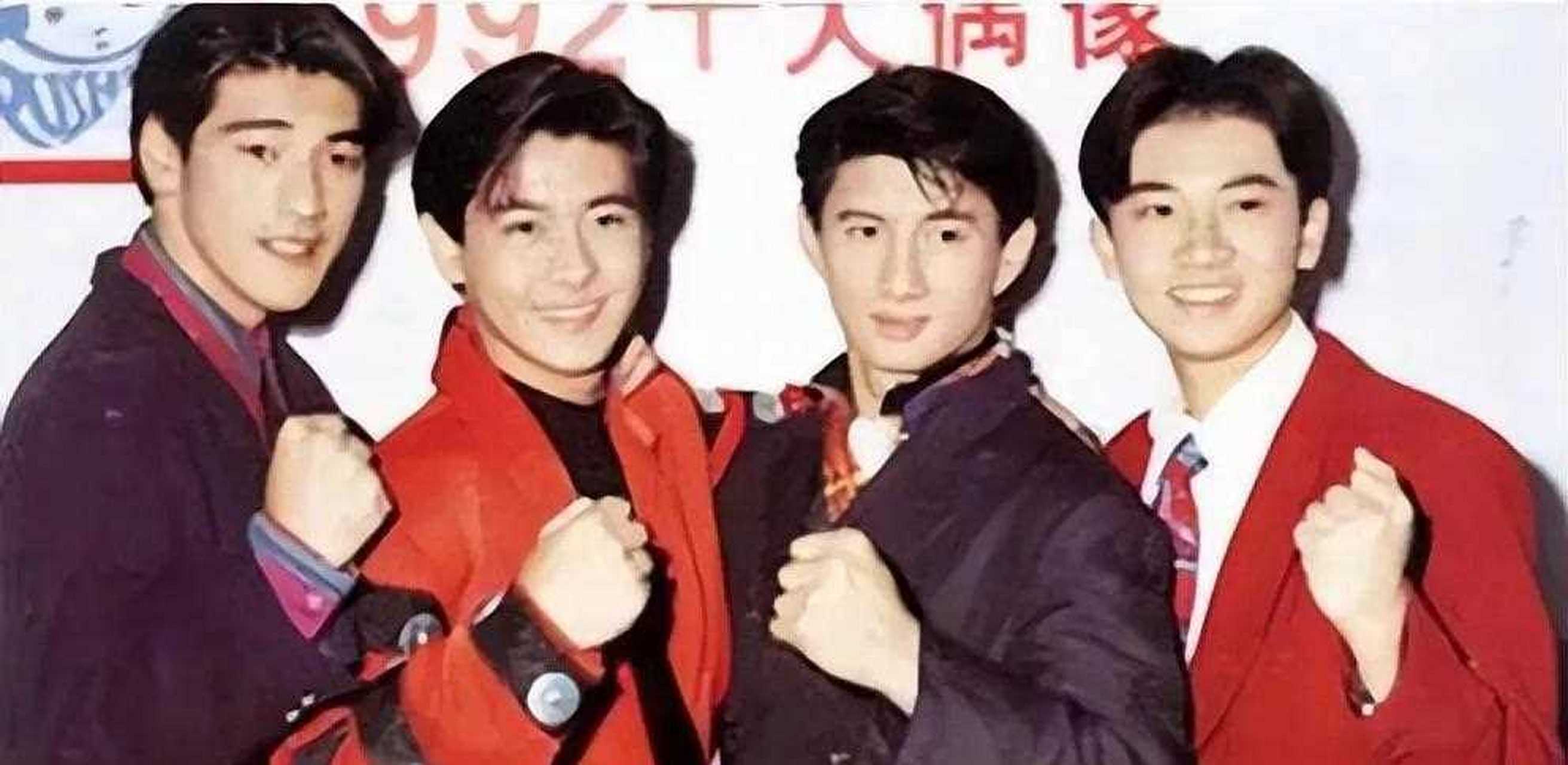 当年香港四大天王爆火,台媒也趁势选出台湾"四小天王"林志颖,金城武