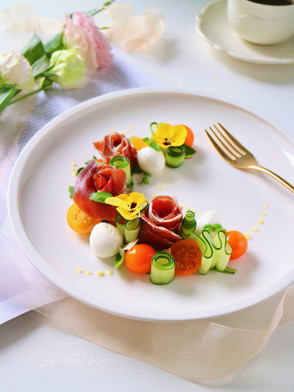 减脂西班牙火腿沙拉|高颜值brunch 迎接美好 , 从这一盘颜色丰富的