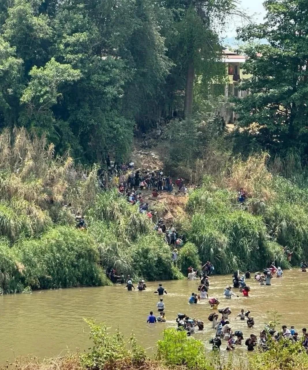 缅甸克伦邦妙瓦底镇区水沟谷新镇是隶属军方的克伦边防军(bgf)管理的