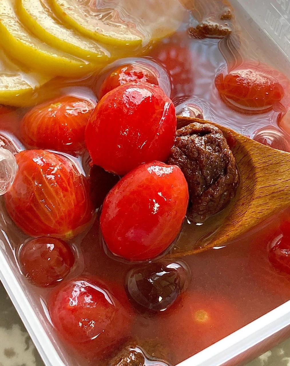 梅渍小番茄 梅子和番茄很好的融合在一起,这个味道太绝了 吃起来开胃