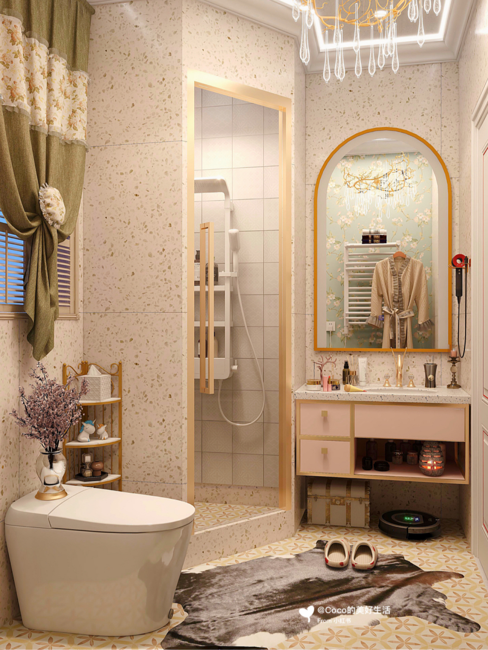 智能马桶让我的法式浴室更实用[樱花]颜值爆棚[樱花][樱花] [樱花]