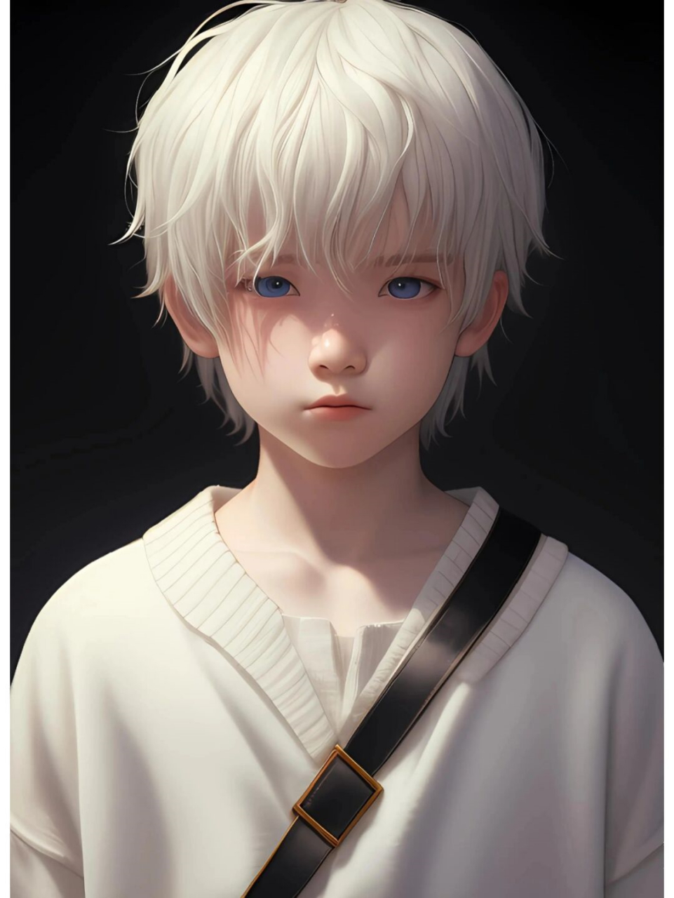 魅力无法抵挡的少年风采  还是白发毛衣小正太