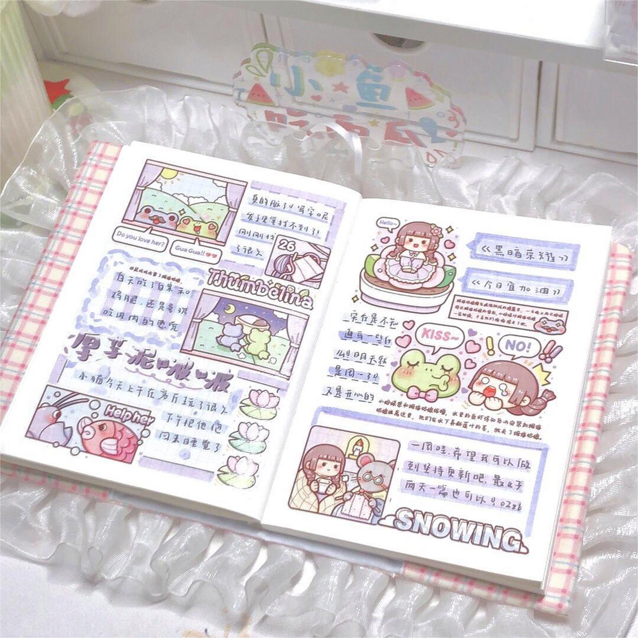 小麻薯手帐排版胶带:小麻薯 拇指姑娘        #手帐 #手帐分享 #手帐