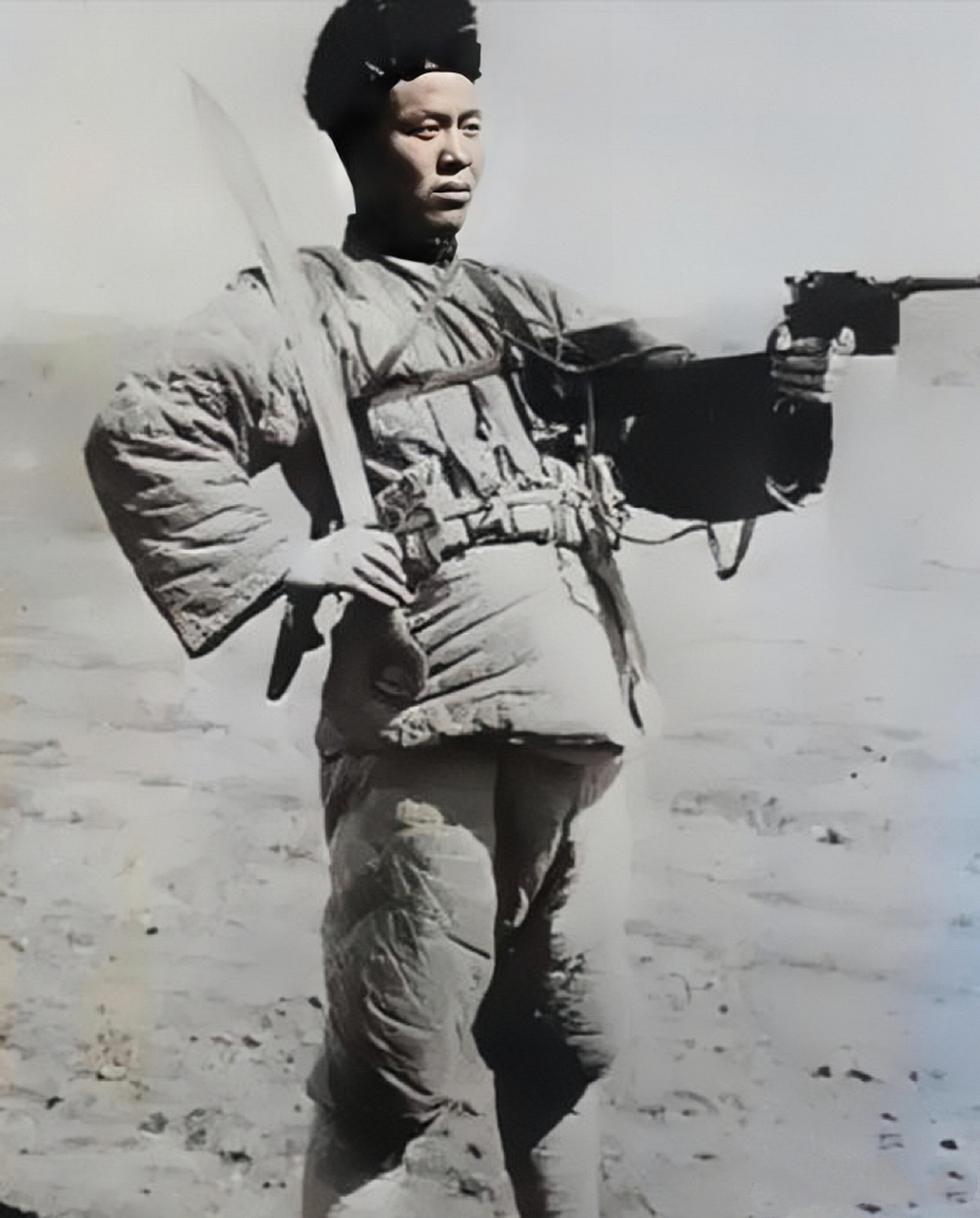 民国时期,西北军士兵的罕见照片.