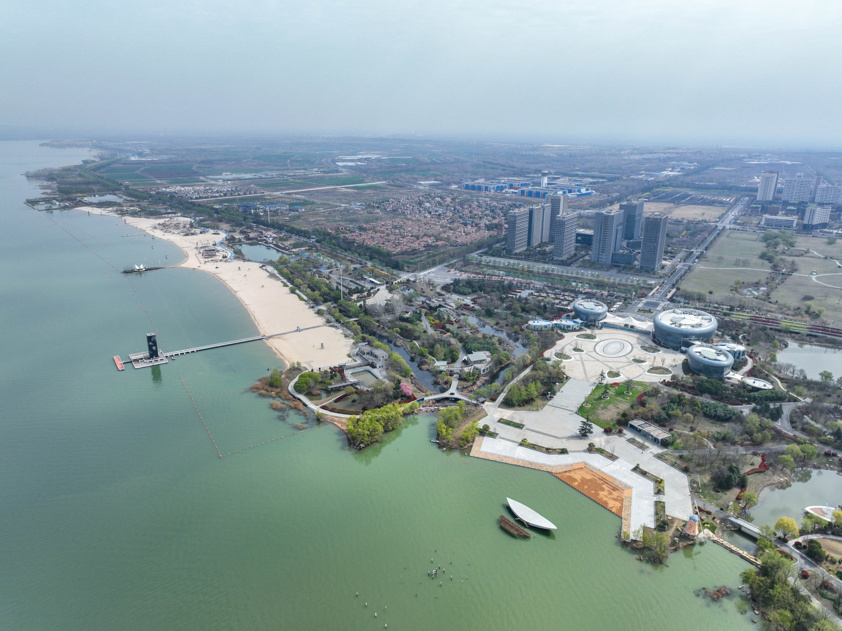 骆马湖沙滩公园丨宿迁人的"黄金海岸"  因为骆马湖水质优良,生态环境