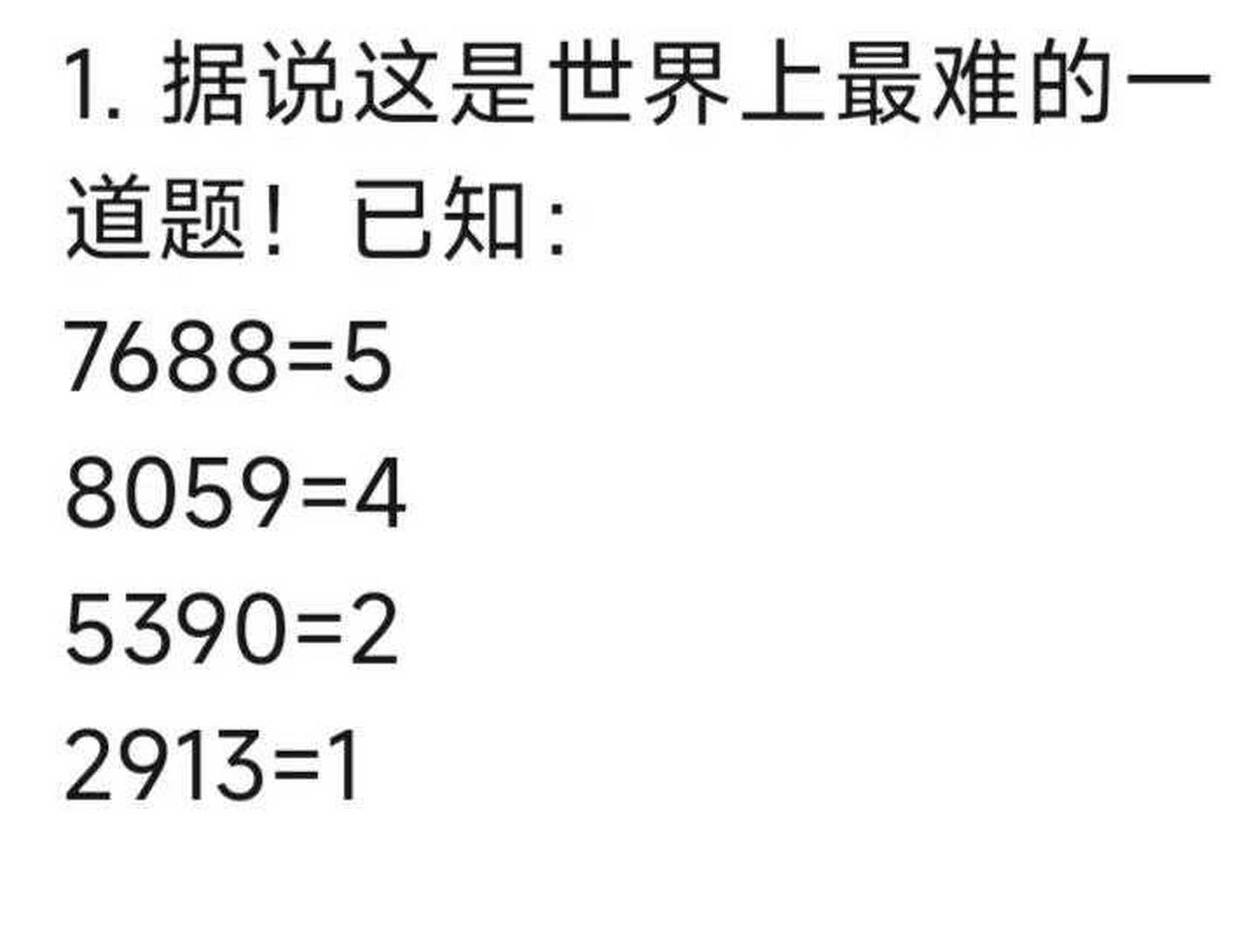 據說這是世界上最難的一道題.[已閱]