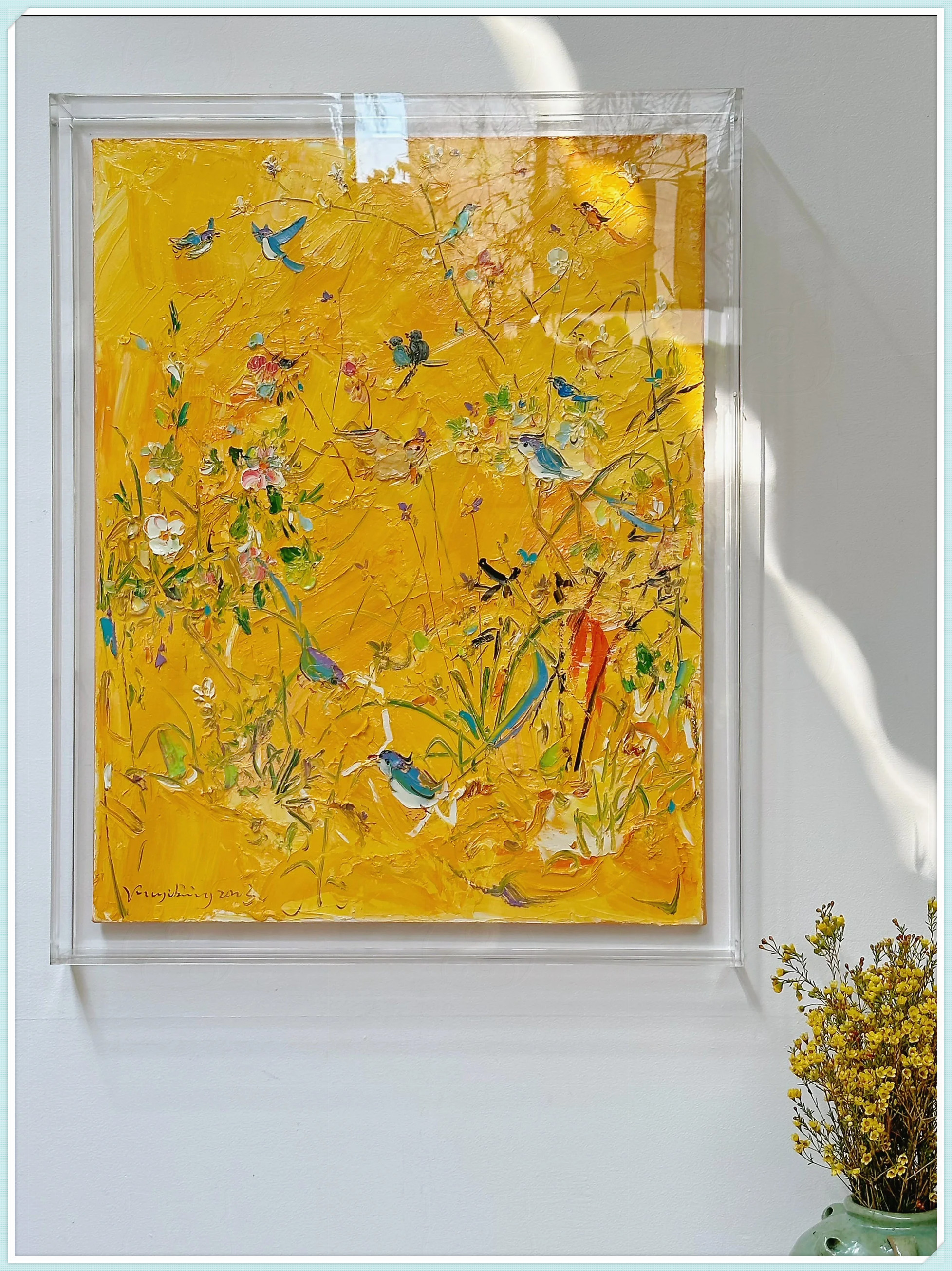 喜乐枝头上盛开浪漫的花