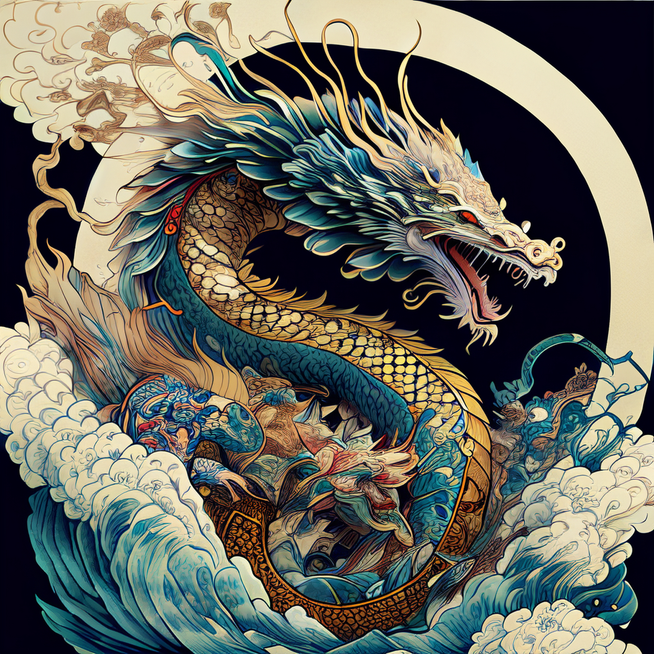 欢余促归轸,摄辔翔斑龙.优美,4k,平和#百度ai绘图黑科技