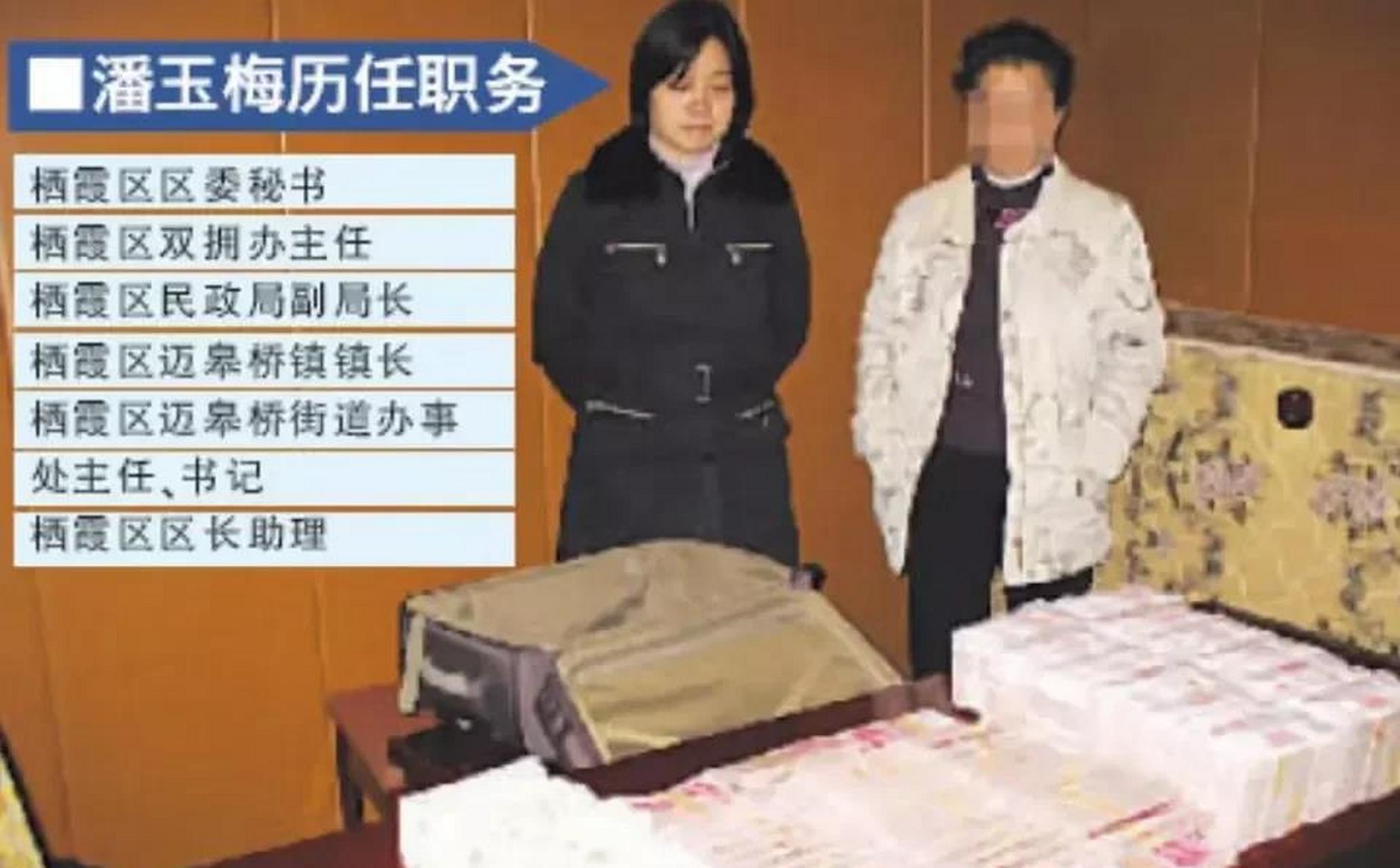 2007年落马的南京女贪官潘玉梅大搞权色交易,她贪污受贿1190万,倒卖