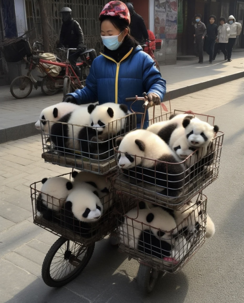 网友:请问四川人每家都有熊猫吗?