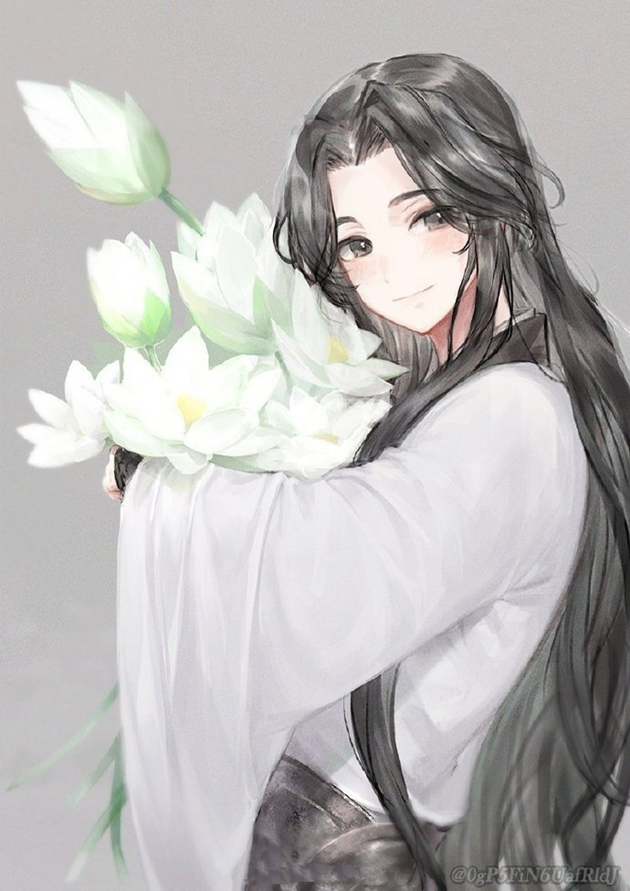 洛冰河 笑的好可爱 (twi:0gp5fin6uafrldj 676767) #插画