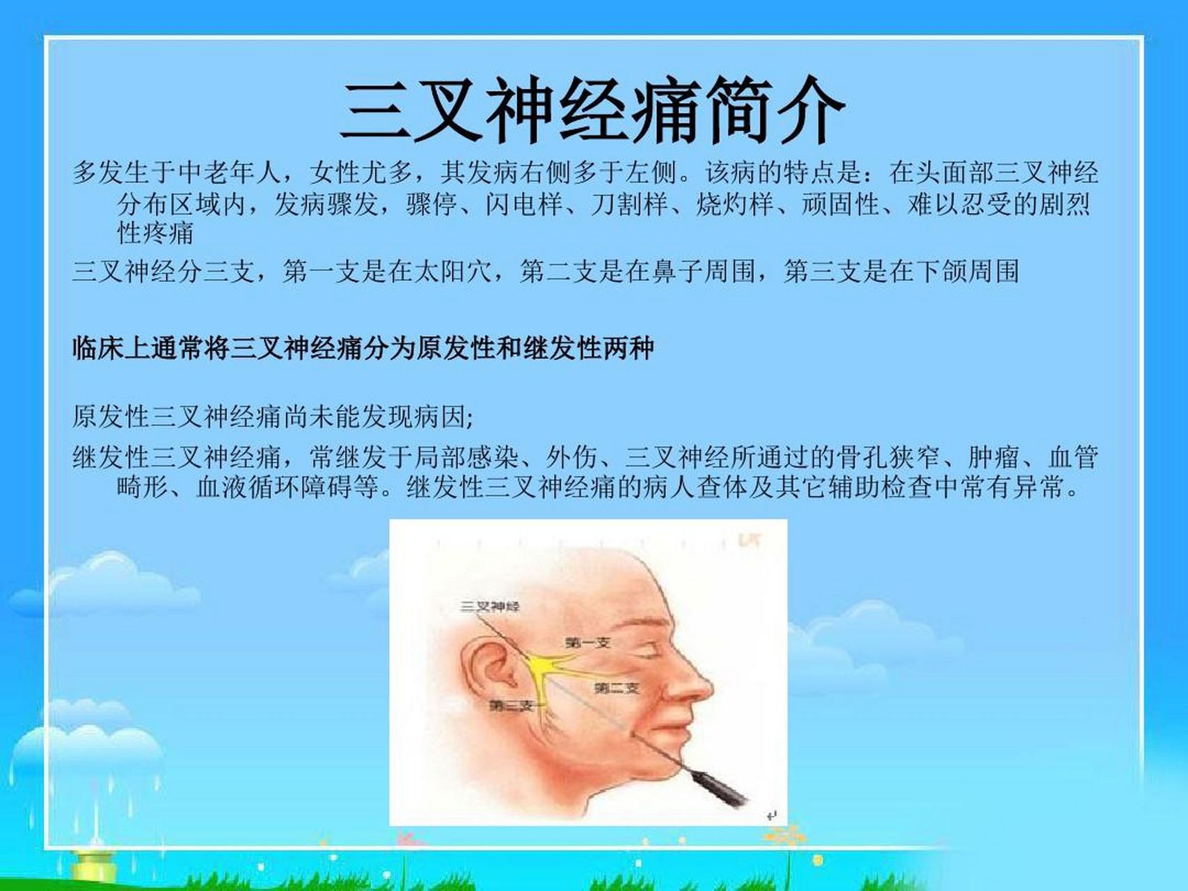 被称作是#天下第一疼#  是最常见的脑神经疾病,以一侧面部三叉神经