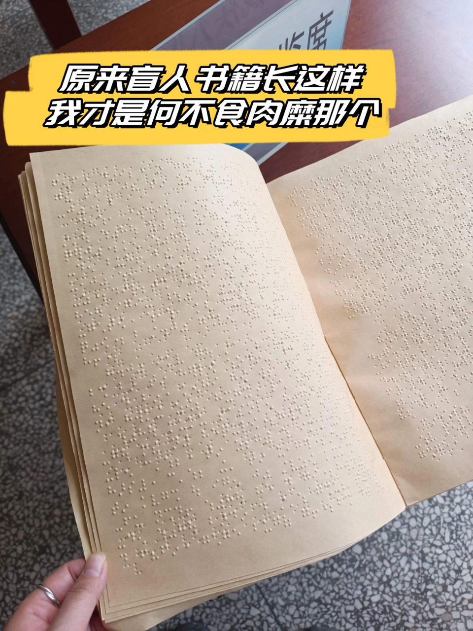 原来盲人书籍长这样,我才是何不食肉糜那个