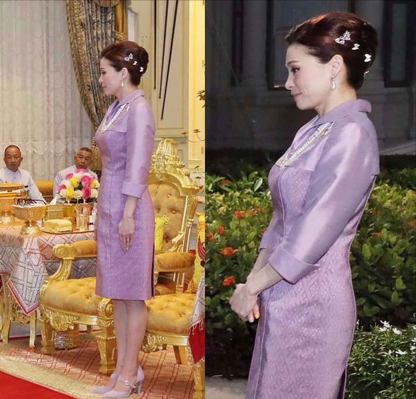 泰王又出新招宠诗妮娜!贵妃穿成王室最美,后宫妃子产子也难上位