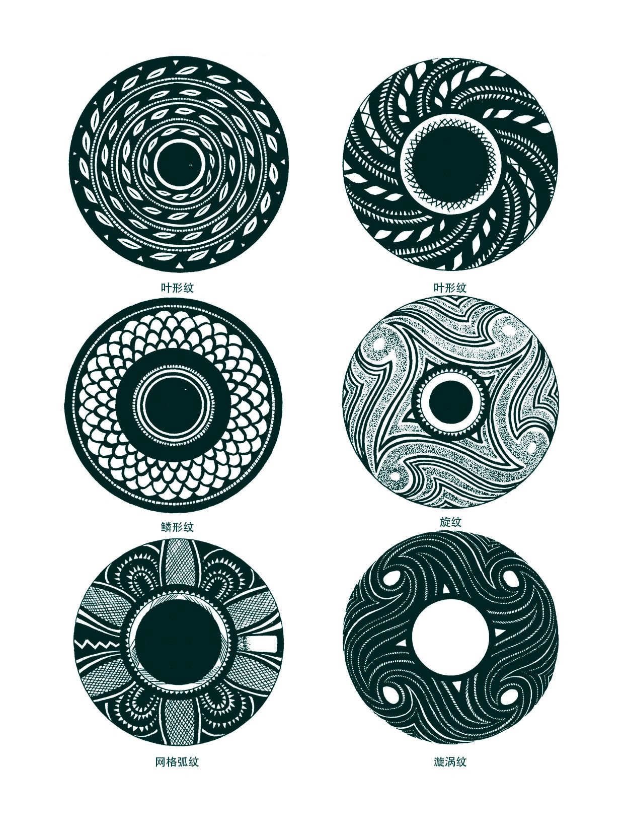 干货分享|53款必看的彩陶图案纹样  彩陶,又称彩绘陶,是原始社会先民