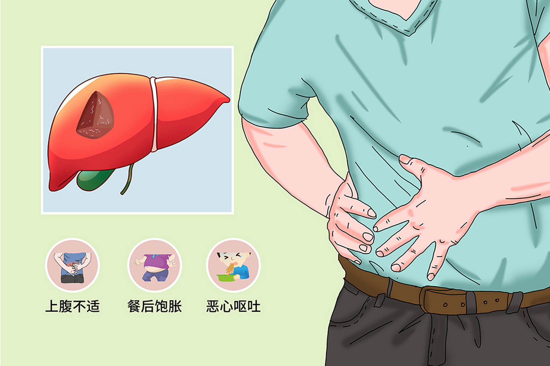 早期的肝脏损害会有哪些症状吧?