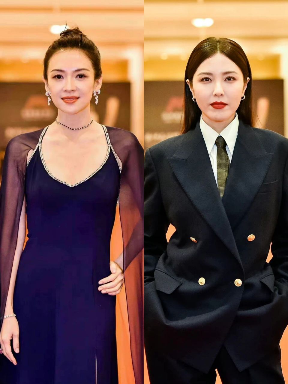 曾黎章子怡合照没想到两人是老同学? 曾黎章子怡同款合照啦