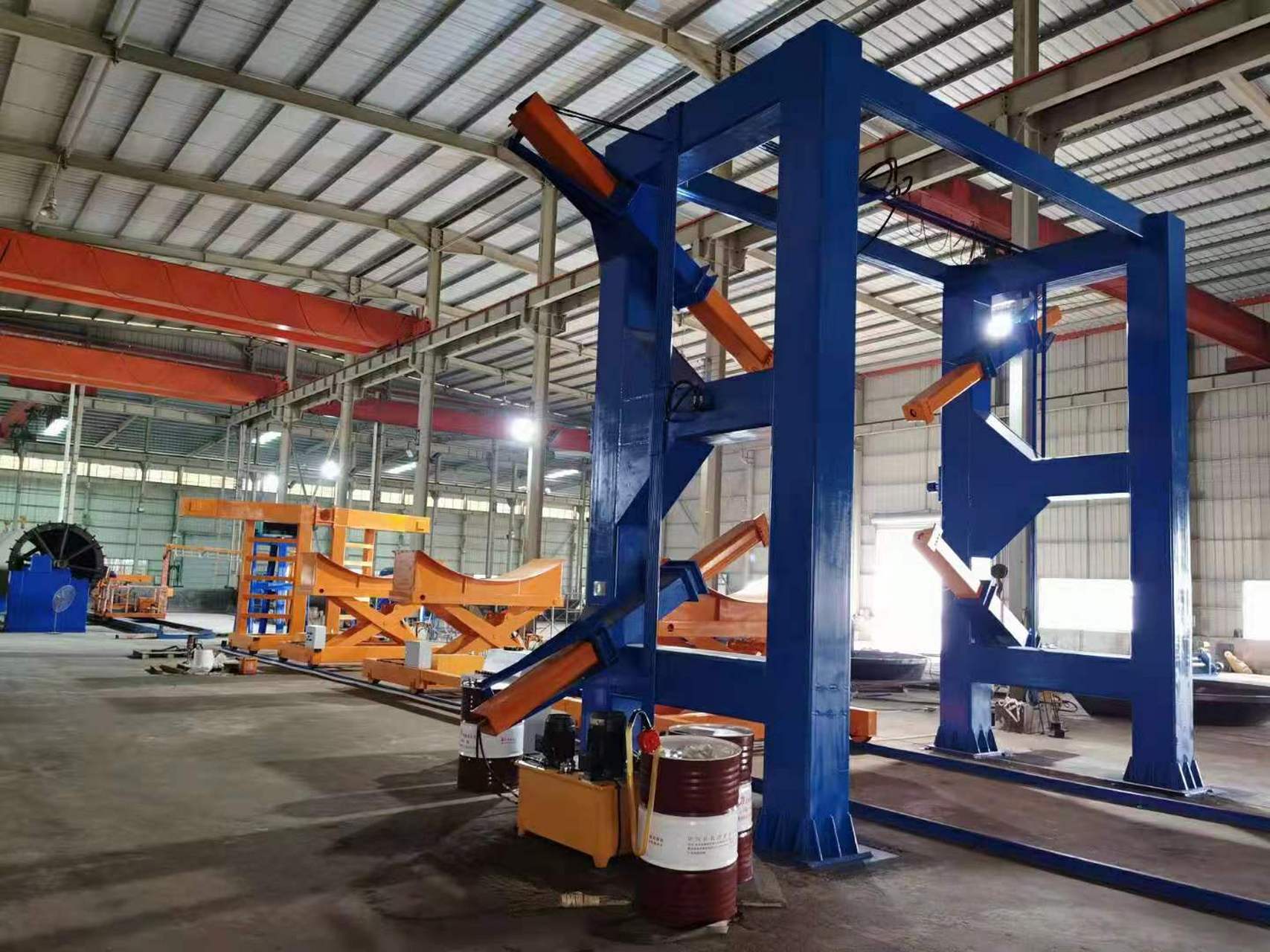 孟氏玻璃钢缠绕机##生产线#  msfw-3000型玻璃钢夹砂管道生产线的