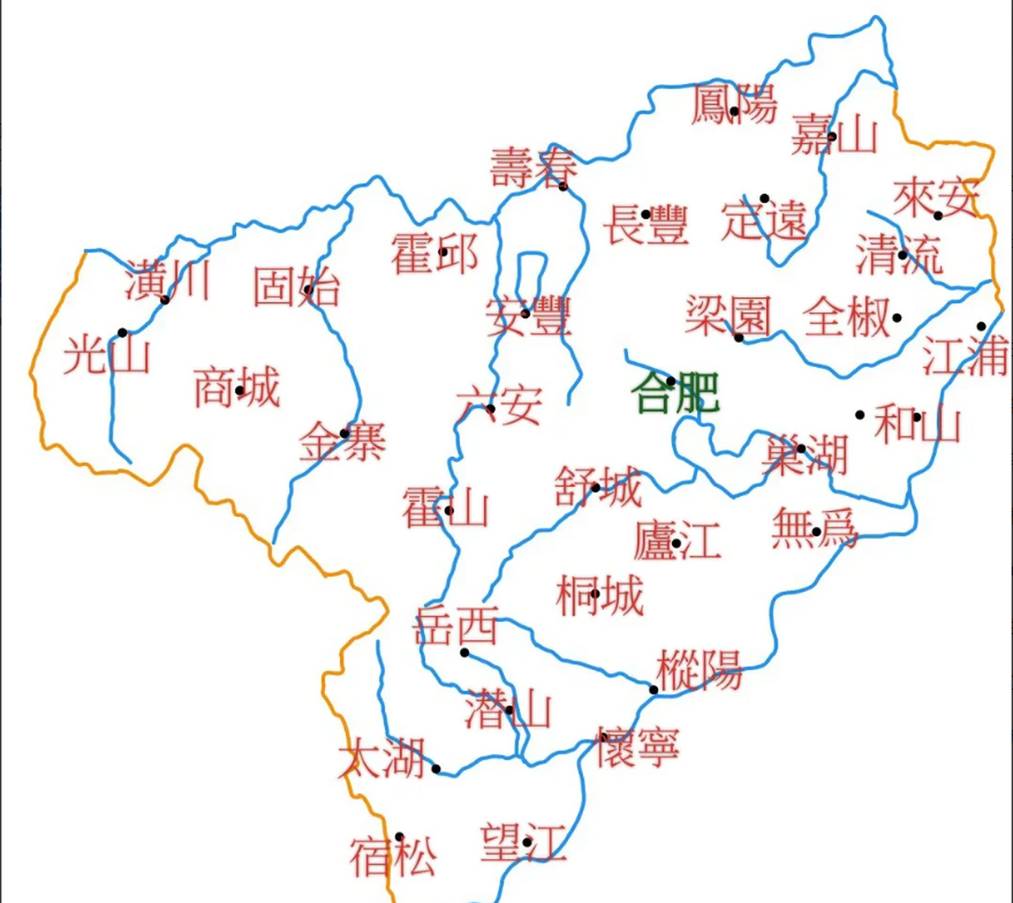 淮西出了安庆,合肥,六安