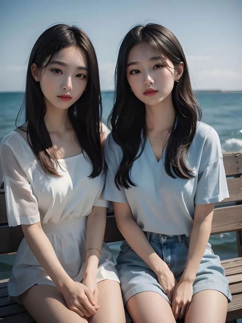 漂亮的双胞胎姐妹#双胞胎# #ai# #ai美女