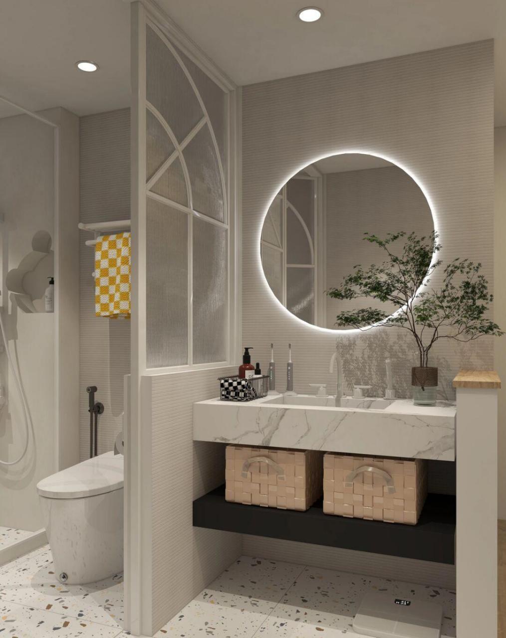 二分离卫生间|浪漫的法式轻奢卫生间 奶fufu的小法式卫生间很难不爱