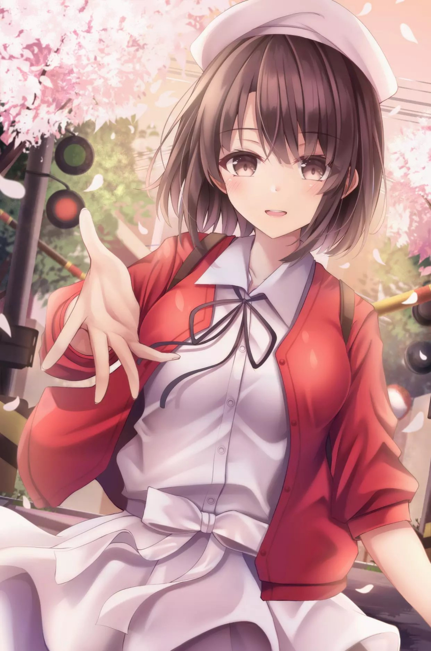 动漫壁纸#  加藤惠 画师:安田典生