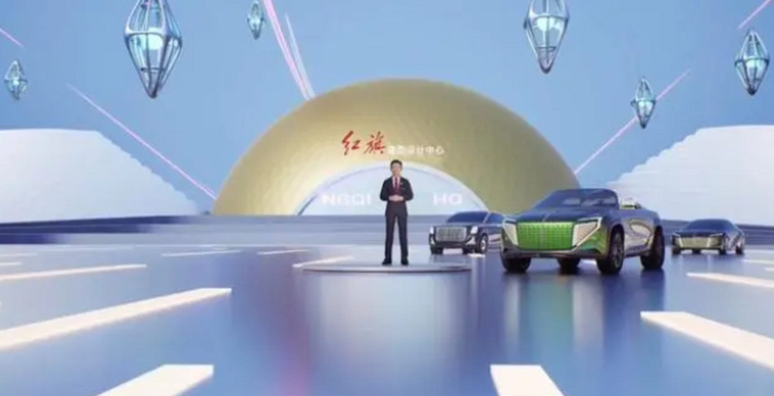 红旗品牌虚拟代言人发布# 红旗虚拟代言人是两位穿越时空而来的未来