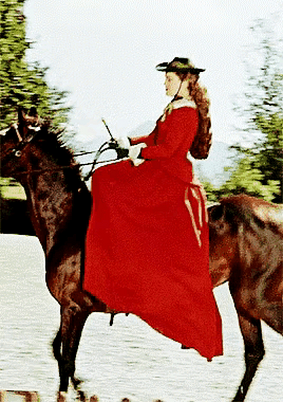 领动计划# 真实的茜茜公主骑马照,是不是和罗密施耐德很像?