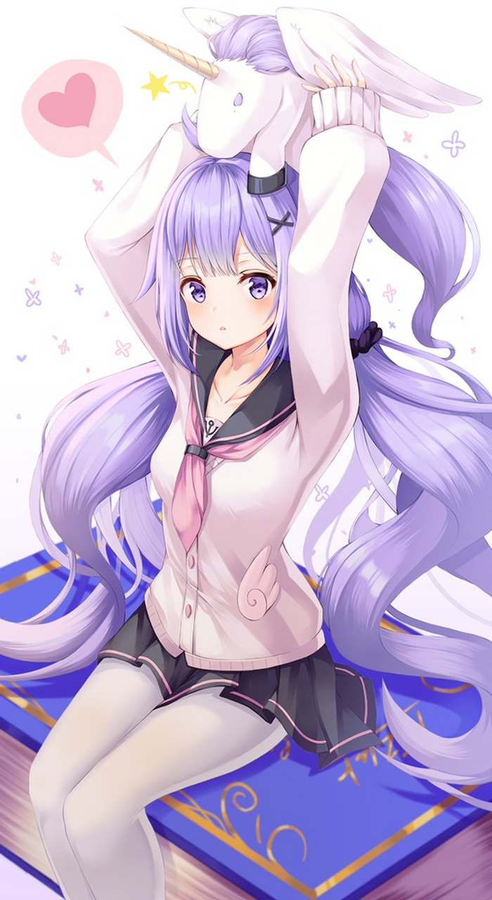 少女# 《碧蓝航线》优酱  白丝少女独角兽举高高#动漫丝袜美少女
