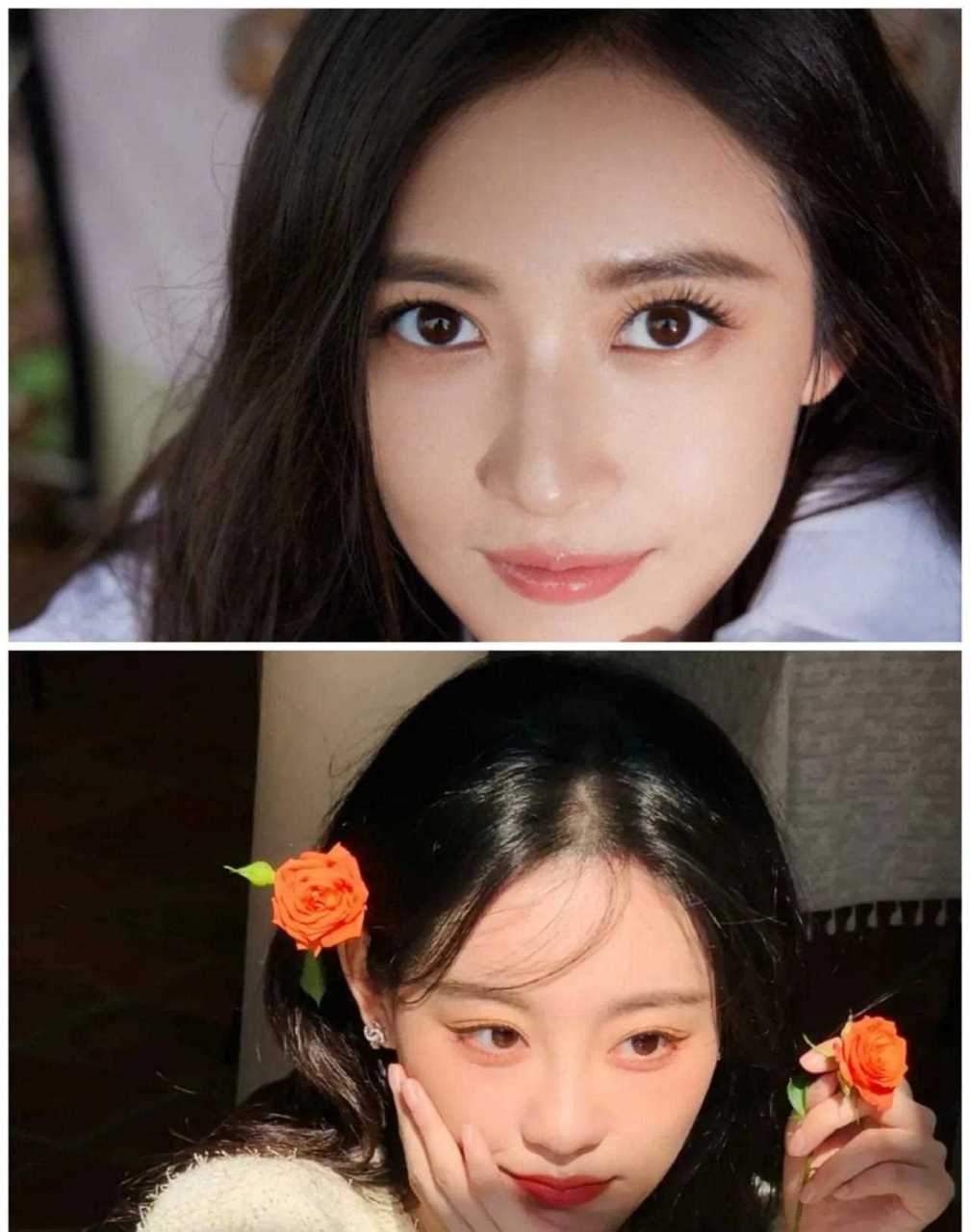 原来美女都喜欢用花当道具啊,虽然花美但是人更美,陈钰琪和祝绪丹两个