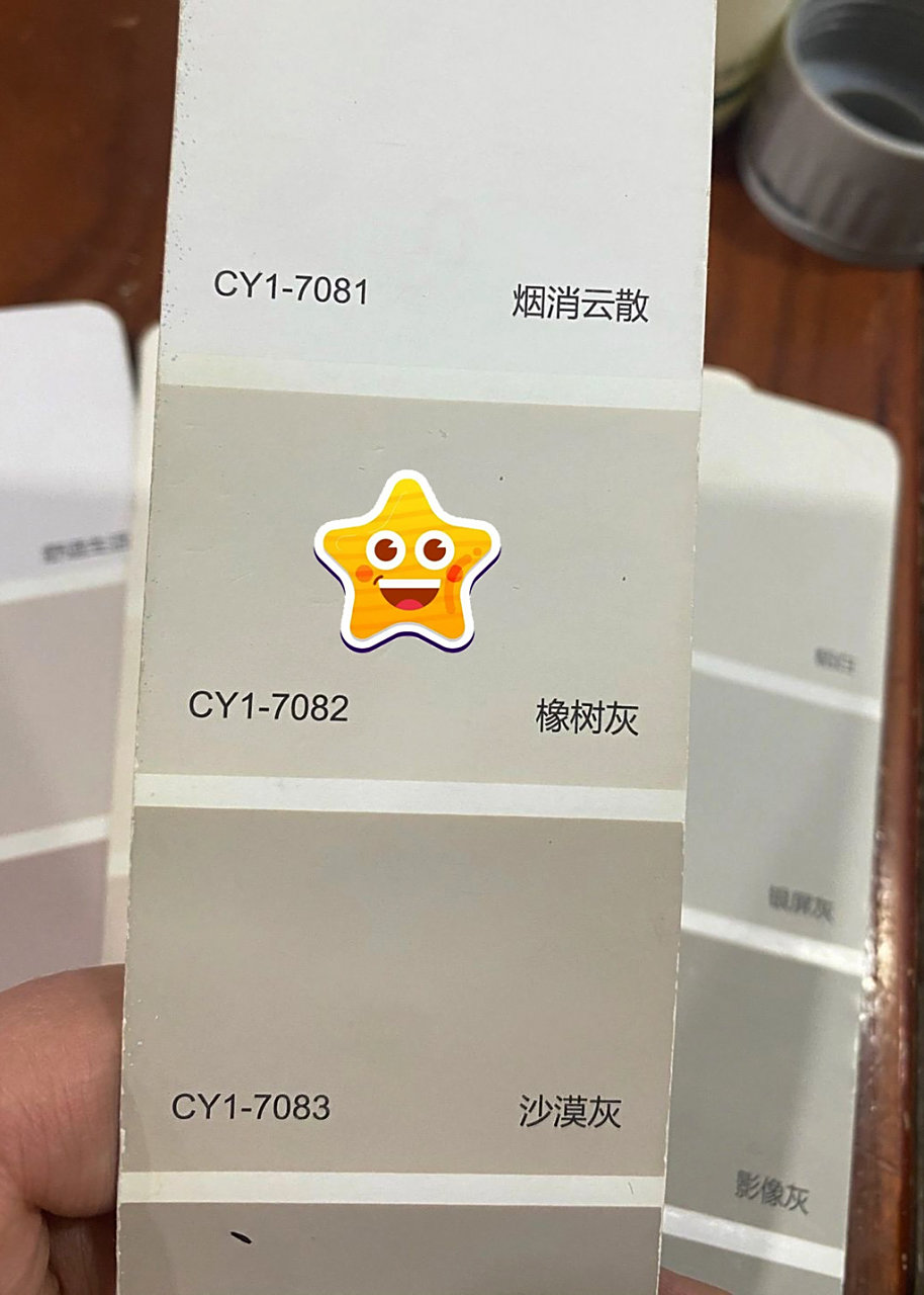 晨阳水漆1188色卡调色橡树灰安全下车,妥妥的奶油风 入住半年后的家