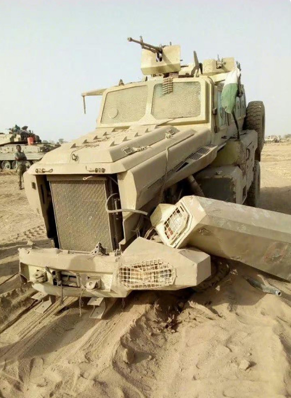 尼日利亚军队装备的中国产cs/vp3型防地雷反伏击车经受住了实战考验