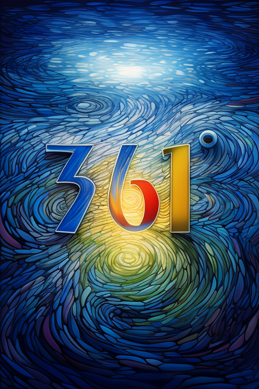 stable diffusion 361° logo海报.