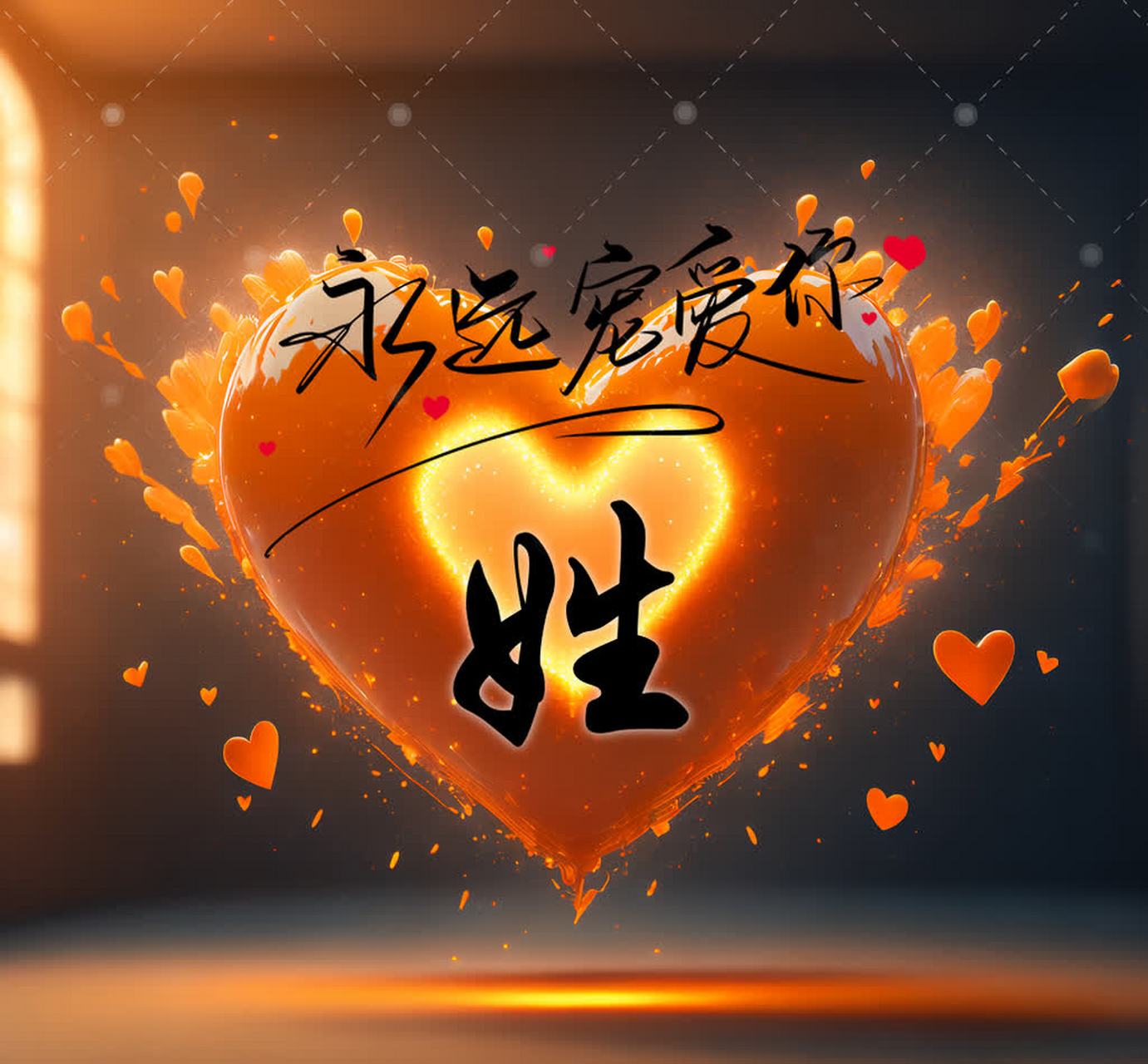 精美姓氏头像来了,我喜欢你,我眼里只有你,春风不如你,我爱的就是你