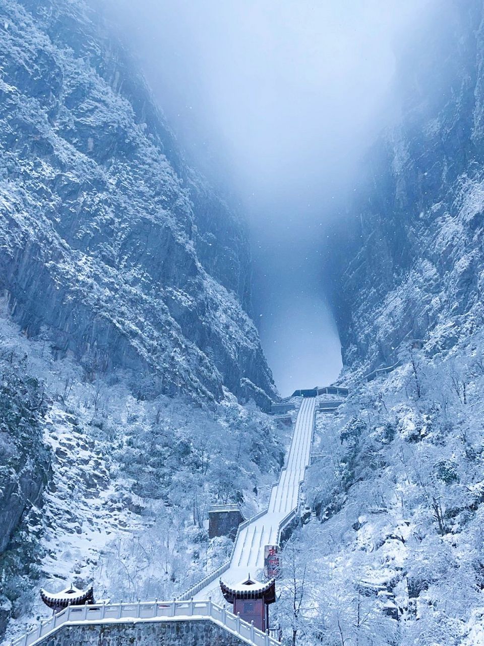 张家界冬天雪景图片图片