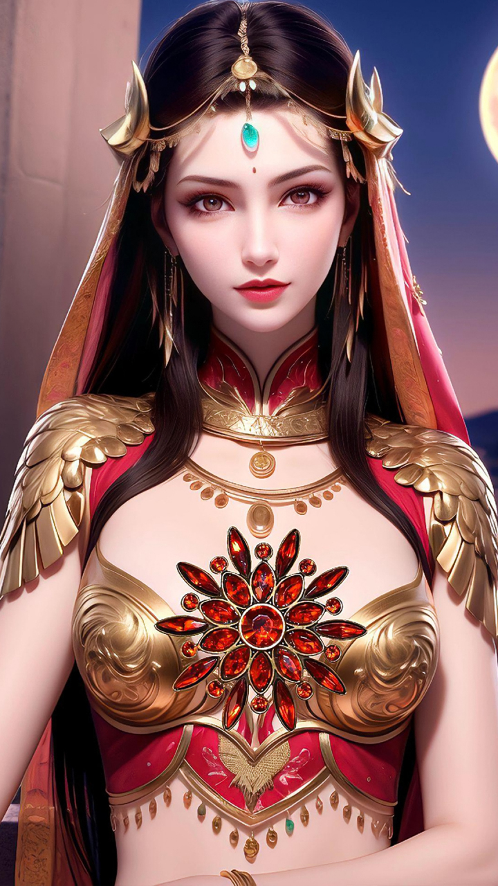 《武动乾坤》国漫女神穆芊芊ai高清手机壁纸:林琅天的恩师!